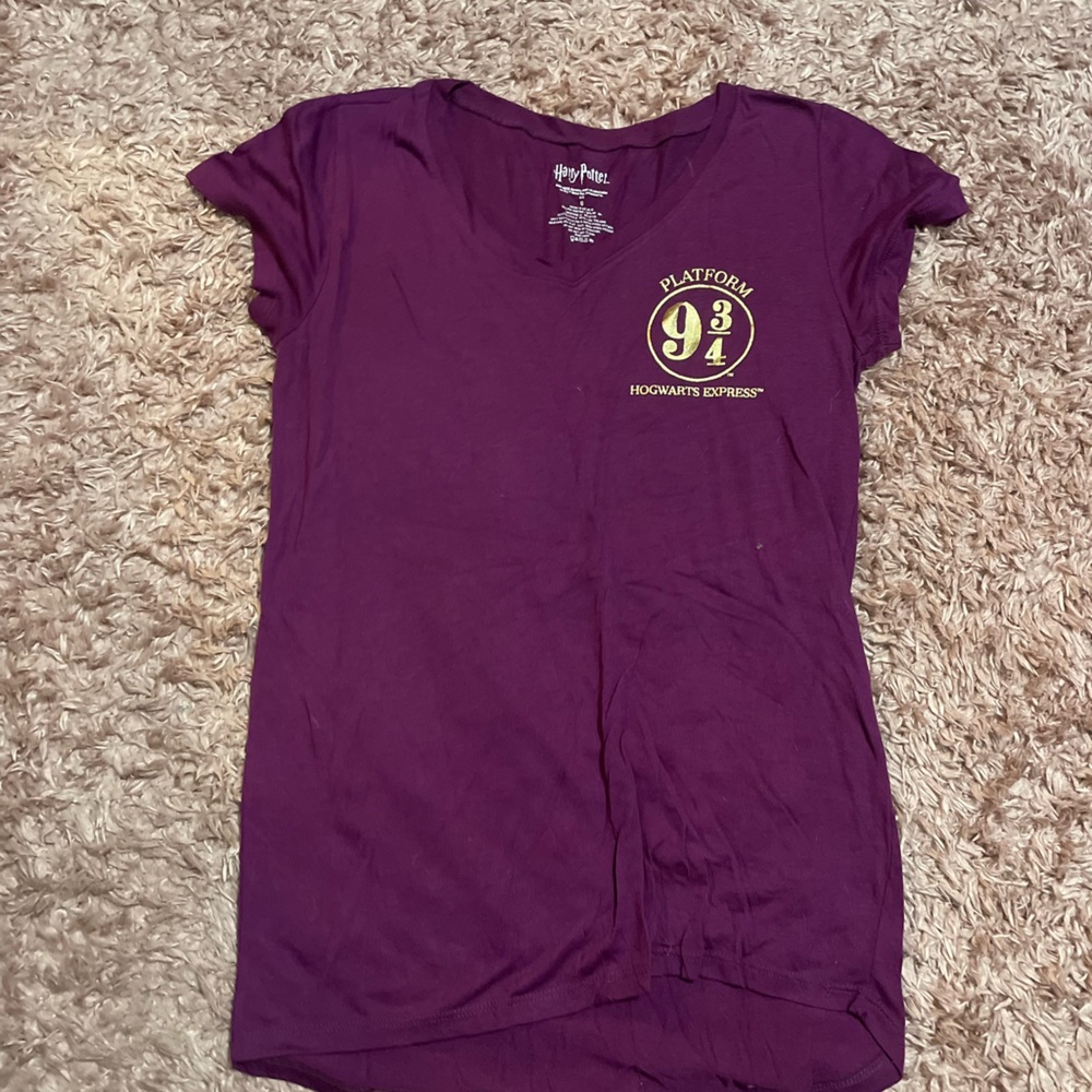 Harry Potter 9 3/4 t shirt preppy glitter books fan reading